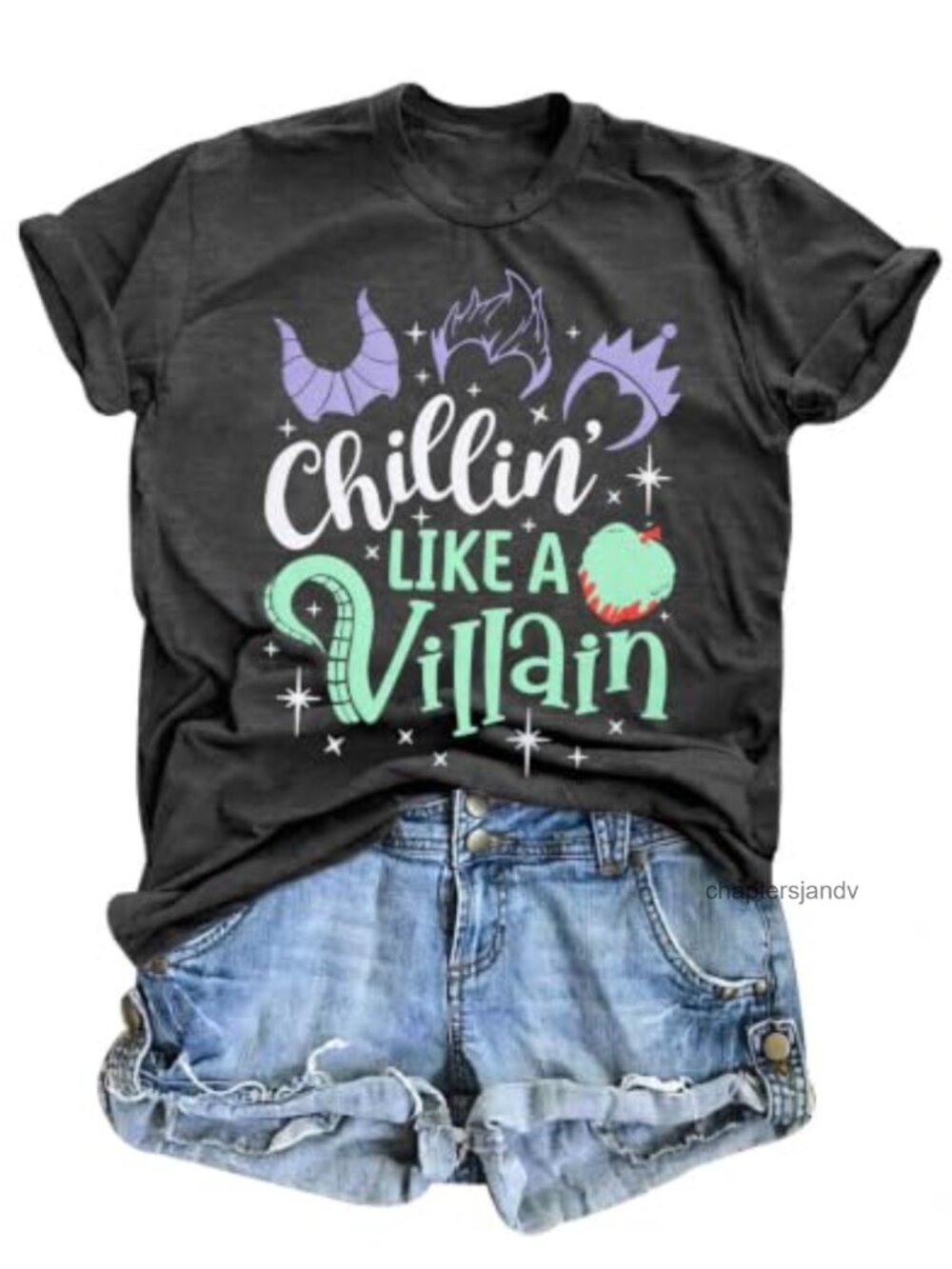 Womens Graphic T-Shirt Crew Neck Short Sleeve Loose Fit Casual Tee